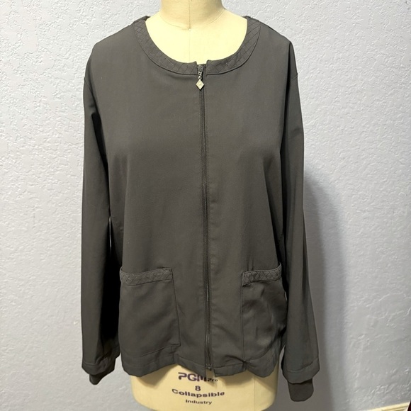Vera Bradley Julia Gray Long Sleeves Warm Up Jacket - Picture 1 of 10